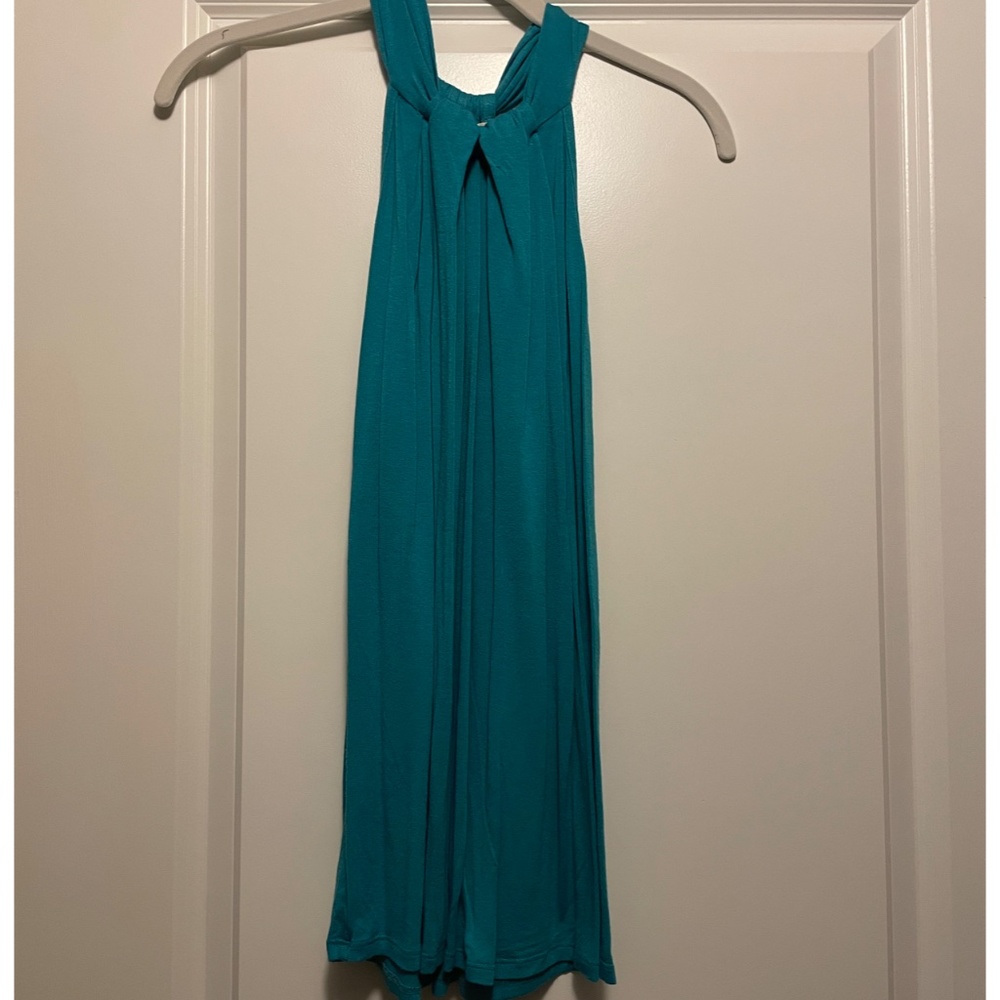 Weston Wear teal/blue high-neck top